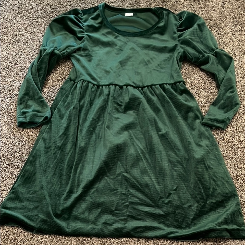 Elegant Green Kids Dress